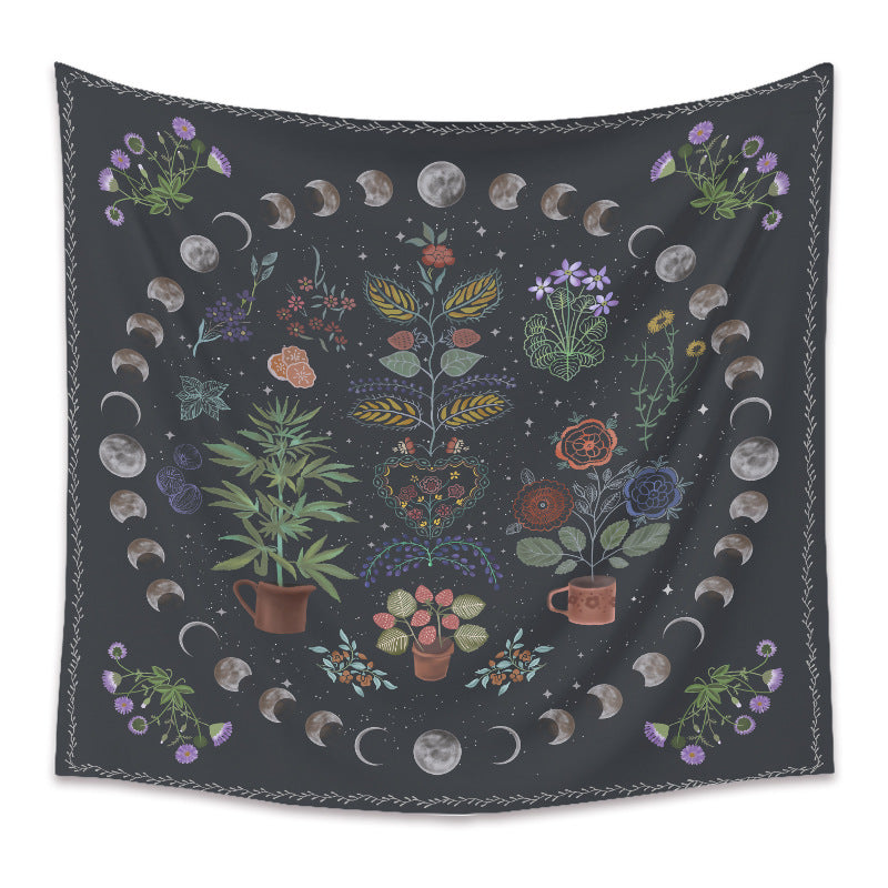 Moon Phase Tapestry Tarot Tapestry Ins Tapestry